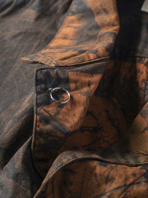 ANACHRONORM PATCH WORK S/S COVERALL SHIRT / Orange