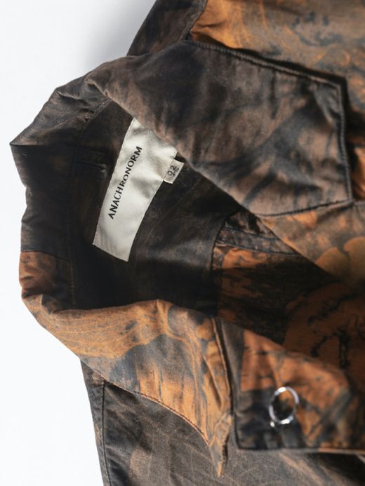 ANACHRONORM PATCH WORK S/S COVERALL SHIRT / Orange