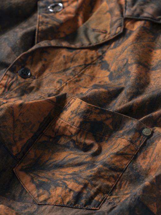 ANACHRONORM PATCH WORK S/S COVERALL SHIRT / Orange