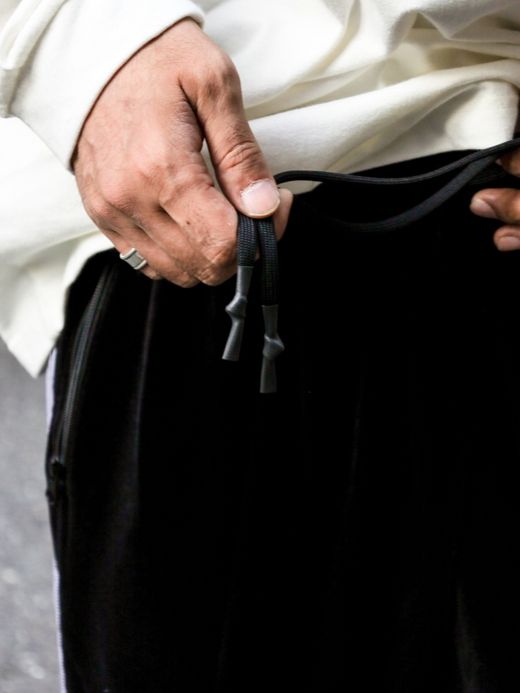 S.F.C VELOUR TRACK PANTS / Black