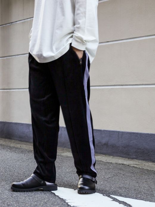 S.F.C VELOUR TRACK PANTS / Black