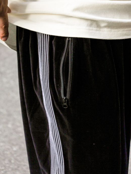 S.F.C VELOUR TRACK PANTS / Black