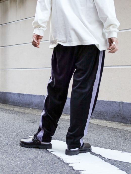 S.F.C VELOUR TRACK PANTS / Black