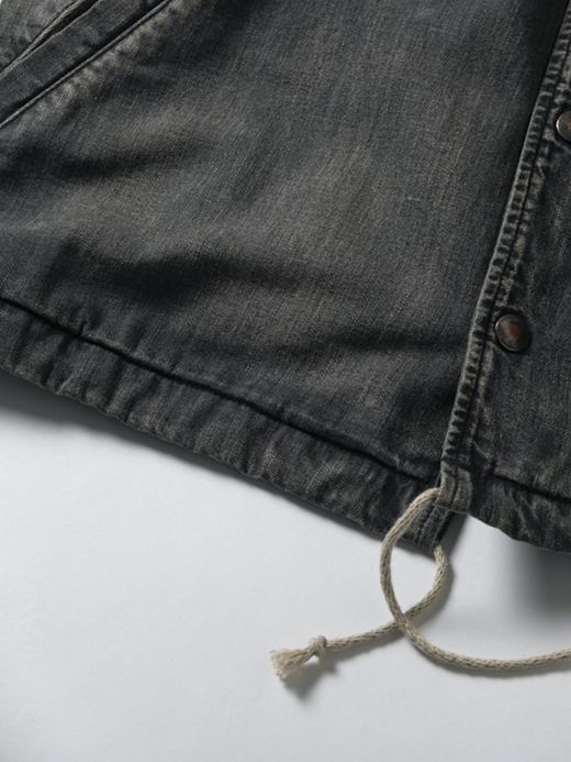ANACHRONORM DENIM COACH JACKET / Black