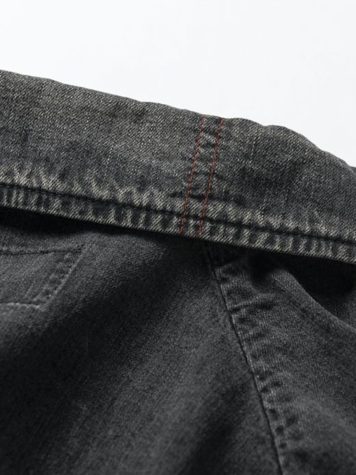 ANACHRONORM DENIM COACH JACKET / Black