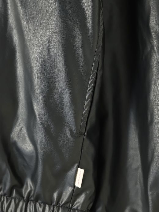 AMBERGLEAM FABRIC REVERSIBLE BLOUSON / Black