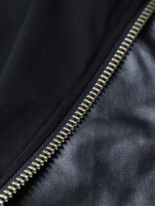 AMBERGLEAM FABRIC REVERSIBLE BLOUSON / Black