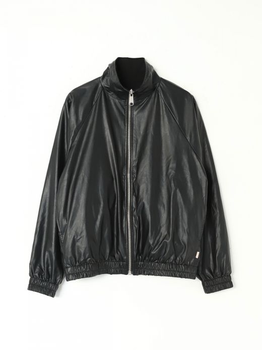 AMBERGLEAM FABRIC REVERSIBLE BLOUSON / Black