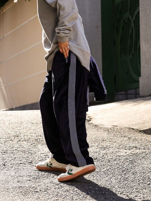 S.F.C VELOUR TRACK PANTS / Navy