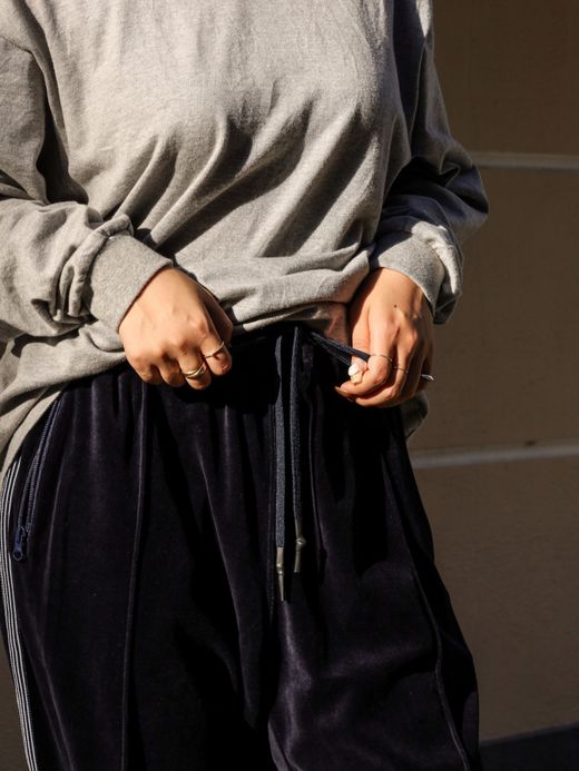 S.F.C VELOUR TRACK PANTS / Navy