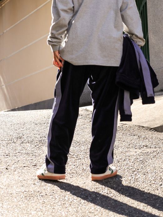 S.F.C VELOUR TRACK PANTS / Navy