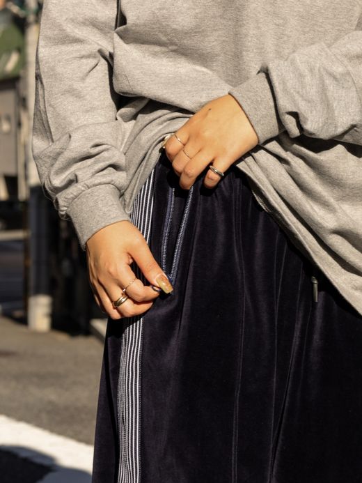 S.F.C VELOUR TRACK PANTS / Navy