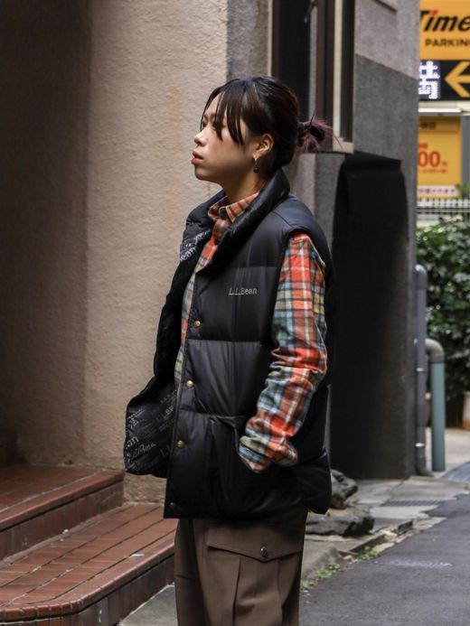L.L.Bean ADULT'S' BEAN'S TRAIL MODEL DOWN VEST '82 / Midnight Black