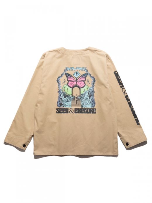 ROARK REVIVAL "SEEK & EXPLORE" DUCK DUNGAREE ENGINEER JACKET / Sand beige