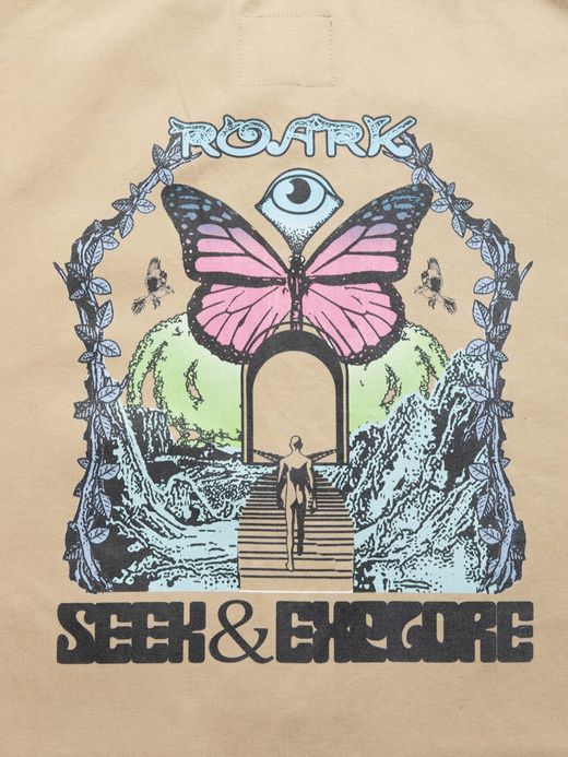 ROARK REVIVAL "SEEK & EXPLORE" DUCK DUNGAREE ENGINEER JACKET / Sand beige