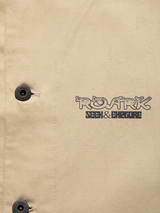 ROARK REVIVAL "SEEK & EXPLORE" DUCK DUNGAREE ENGINEER JACKET / Sand beige