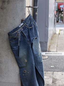 80'S WIDE REMAKED 5P PANTS / Indigo