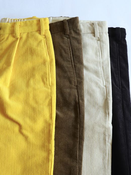 AMBERGLEAM CORDUROY TUCK PANTS / 4colors