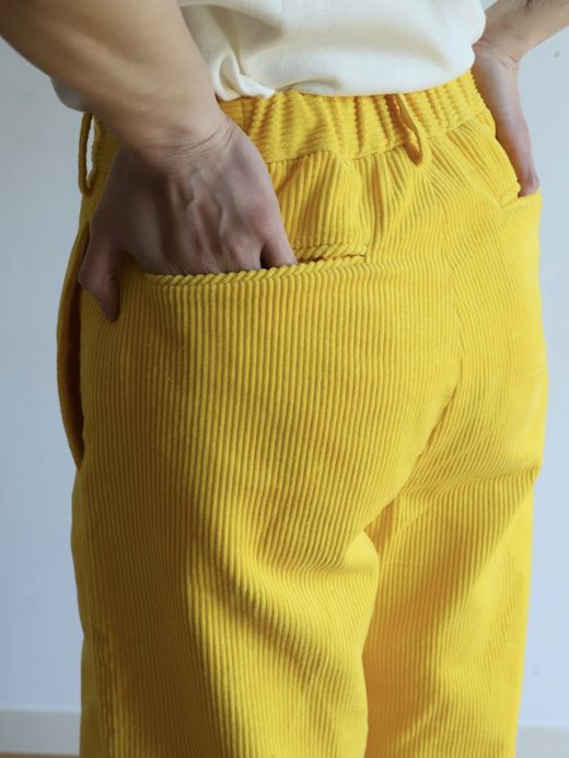 AMBERGLEAM CORDUROY TUCK PANTS / 4colors