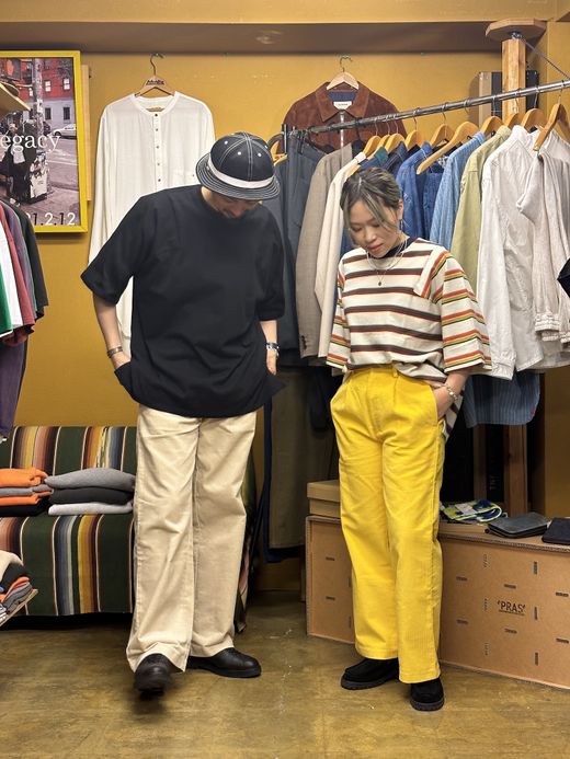 AMBERGLEAM CORDUROY TUCK PANTS / 4colors