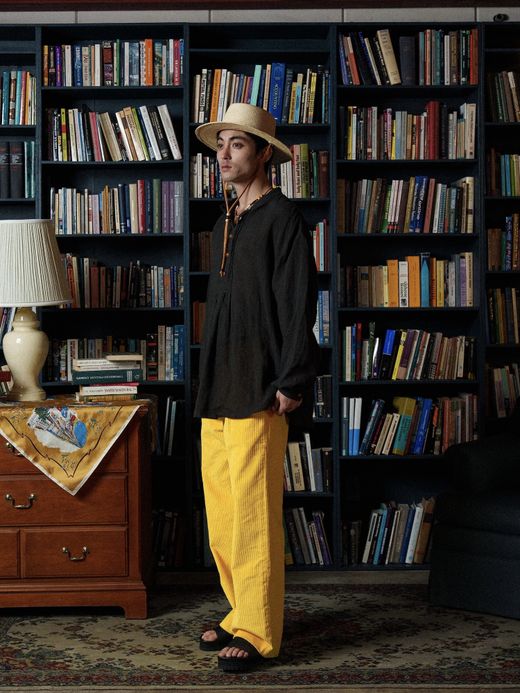 AMBERGLEAM CORDUROY TUCK PANTS / 4colors
