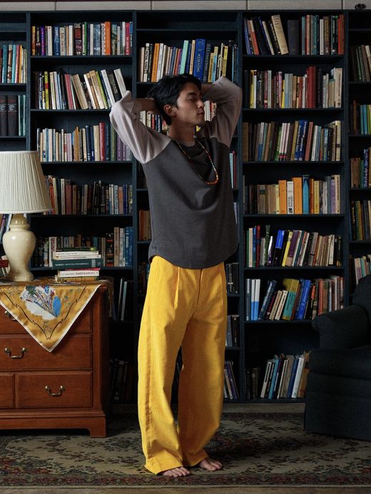 AMBERGLEAM CORDUROY TUCK PANTS / 4colors
