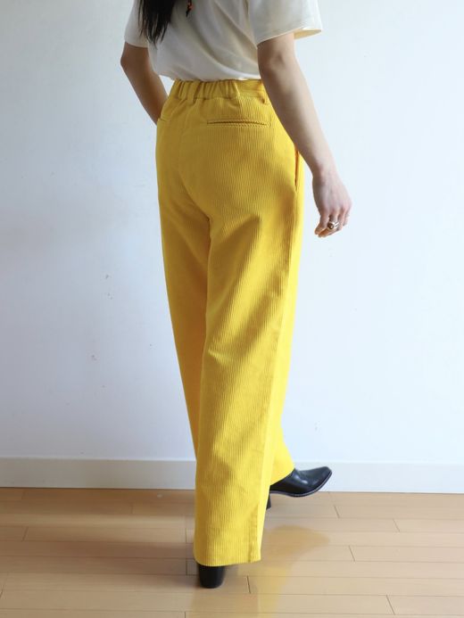 AMBERGLEAM CORDUROY TUCK PANTS / 4colors