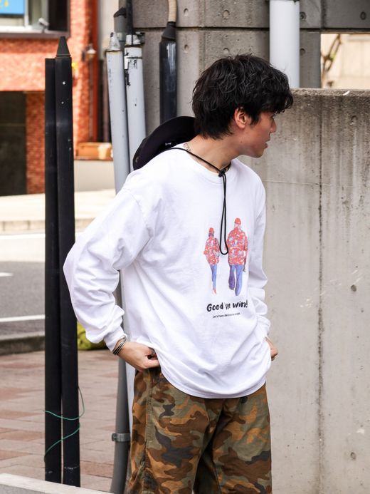 JHANKSON GOOD BYE LONG TEE / White