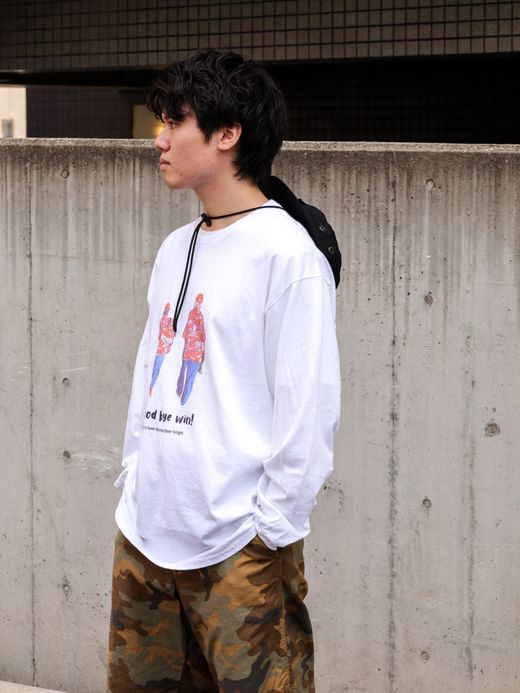 JHANKSON GOOD BYE LONG TEE / White