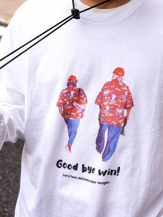 JHANKSON GOOD BYE LONG TEE / White