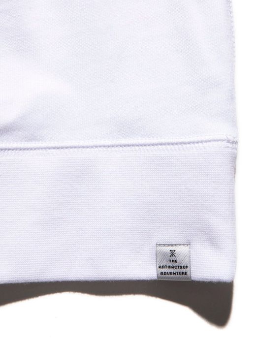 ROARK REVIVAL "LOGO" 9.3oz H/W L/S POCKET TEE / White