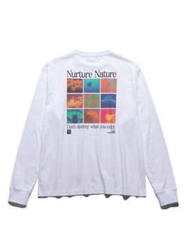 "NURTURE NATURE" L/S TEE / White