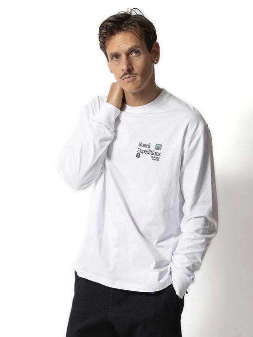 ROARK REVIVAL "NURTURE NATURE" L/S TEE / White