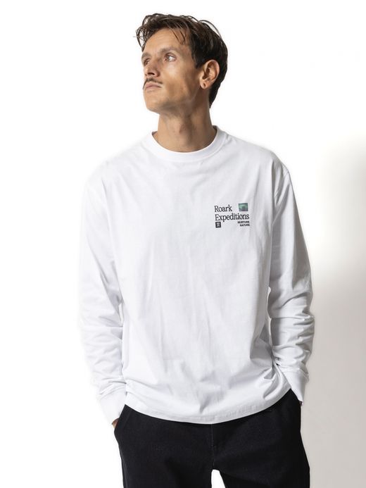 ROARK REVIVAL "NURTURE NATURE" L/S TEE / White