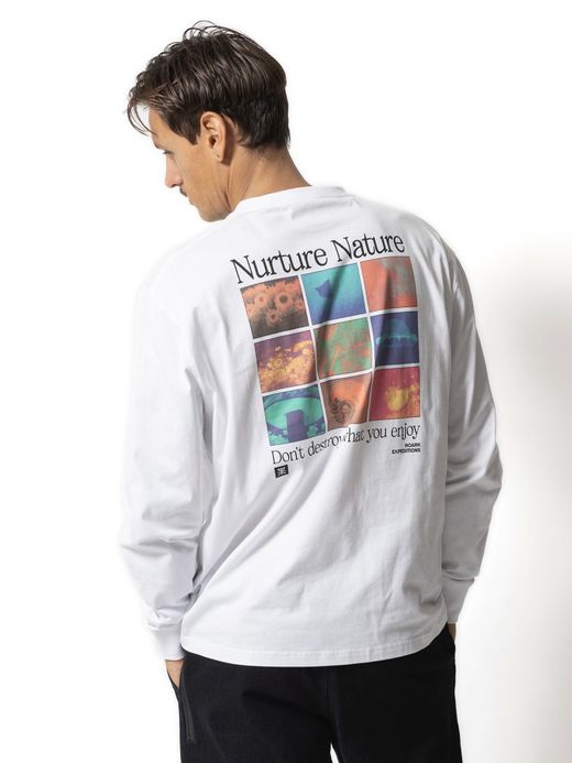 ROARK REVIVAL "NURTURE NATURE" L/S TEE / White