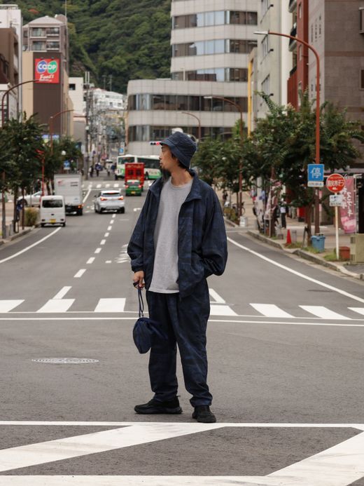 S.F.C WINDBREAKER JACKET (REAL TREE CAMO) / Navy tree camo