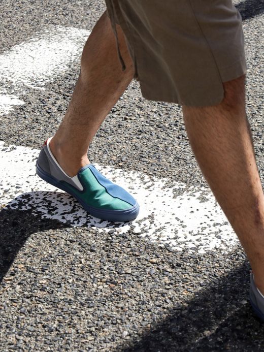 CONVERSE SKATEBOARDING CS SLIP-ON SK SAYHELLO+ / Blue/green/gray