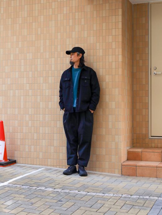 organicsta ORGANIC COTTON LINKING CREWNECK SWEATER / Pacific