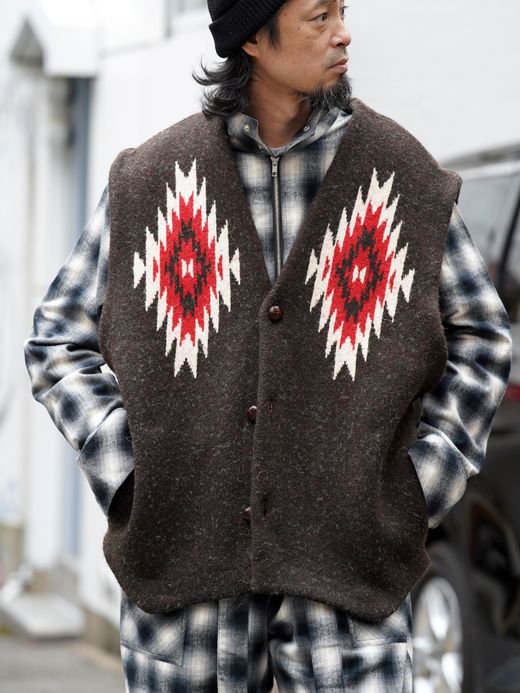 AMBERGLEAM CHIMAYO KNIT VEST / 3colors