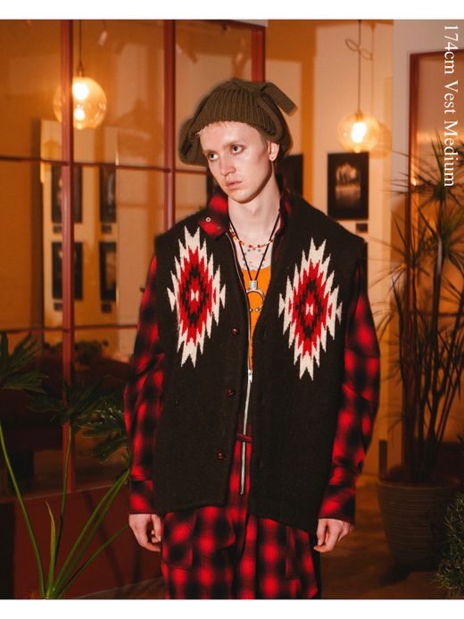 AMBERGLEAM CHIMAYO KNIT VEST / 3colors