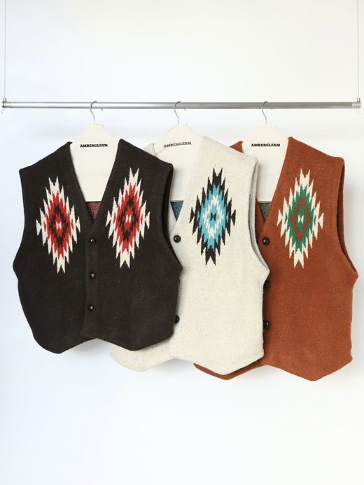 AMBERGLEAM CHIMAYO KNIT VEST / 3colors