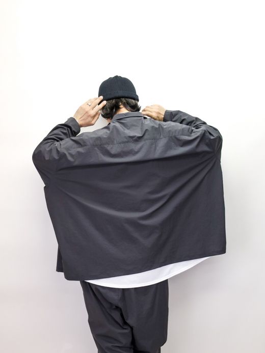 S.F.C NYLON SHIRTS JACKET / D.grey