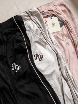 CLASH VELOUR GATHERED PANTS / 3colors