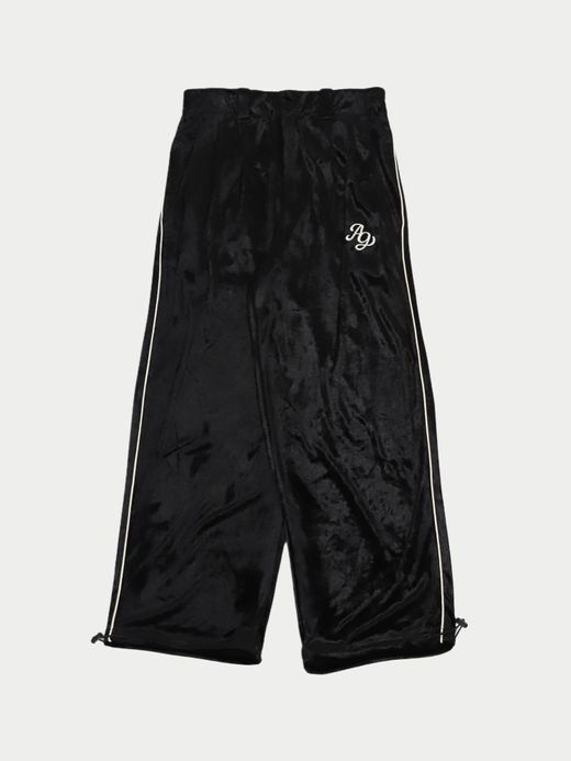 AMBERGLEAM CLASH VELOUR GATHERED PANTS / 3colors