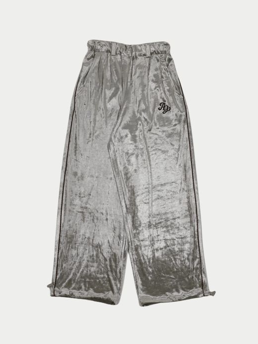 AMBERGLEAM CLASH VELOUR GATHERED PANTS / 3colors