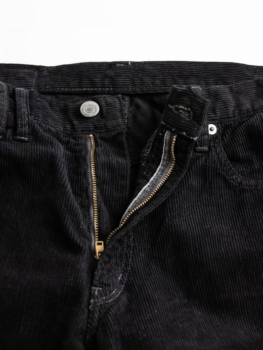 ANACHRONORM SULFUR DYED CORDUROY 5P WIDE PANTS / Sulfur black