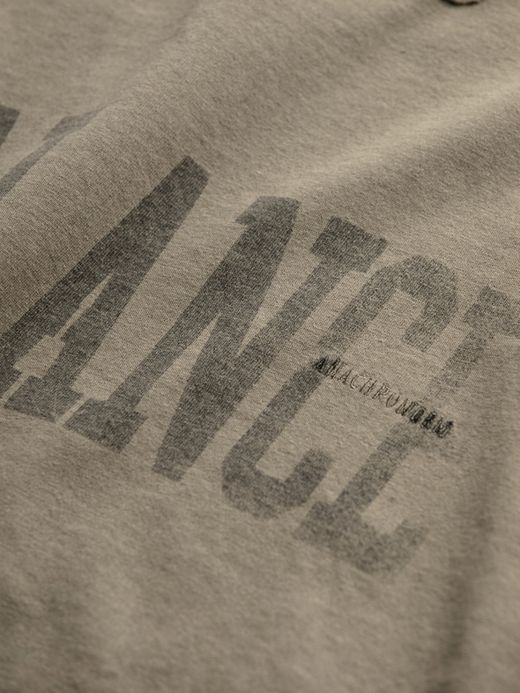 ANACHRONORM BALANCE PRINT DAMAGE S/S T-S / Khaki