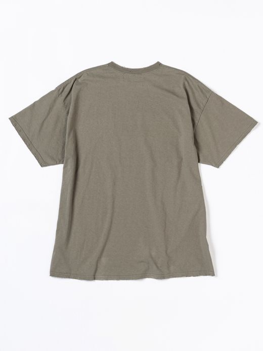 ANACHRONORM BALANCE PRINT DAMAGE S/S T-S / Khaki
