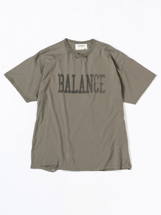 ANACHRONORM BALANCE PRINT DAMAGE S/S T-S / Khaki