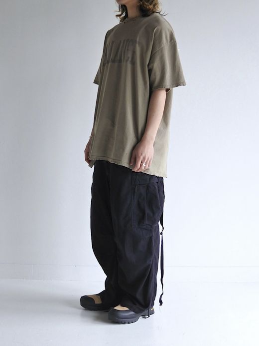 ANACHRONORM BALANCE PRINT DAMAGE S/S T-S / Khaki